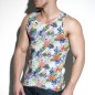 DEBARDEUR TROPIC FLORAL BLANC TS216 - ES COLLECTION