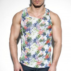 DEBARDEUR TROPIC FLORAL BLANC TS216 - ES COLLECTION