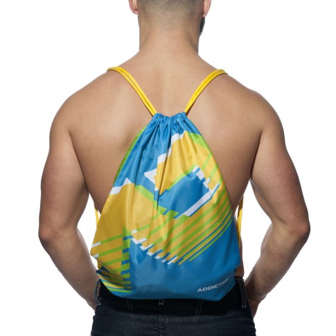 SAC REVERSIBLE AD BACKPACK BLEU ET VERT AD658 - ADDICTED 
