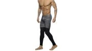 COLLANT DE SPORT LONG ABSTRACT NOIR AD559- ADDICTED