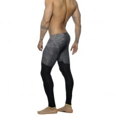 COLLANT DE SPORT LONG ABSTRACT NOIR AD559- ADDICTED