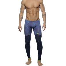 COLLANT DE SPORT LONG ABSTRACT MARINE AD559- ADDICTED