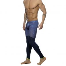 COLLANT DE SPORT LONG ABSTRACT MARINE AD559- ADDICTED