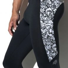 COLLANT DE SPORT LONG CAMOUFLAGE NOIR SP156-C10 - ES COLLECTION