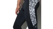 COLLANT DE SPORT LONG CAMOUFLAGE NOIR SP156-C10 - ES COLLECTION
