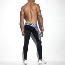 COLLANT DE SPORT LONG CAMOUFLAGE NOIR SP156-C10 - ES COLLECTION