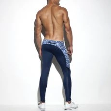 COLLANT DE SPORT LONG CAMOUFLAGE MARINE SP156-C09 - ES COLLECTION