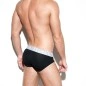SLIP BANDEAU BASIC STRIPES NOIR UN280 - ES COLLECTION