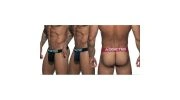 PACK DE 3 STRINGS BASIC  ROUGE/MARINE/NOIR AD746P - ADDICTED
