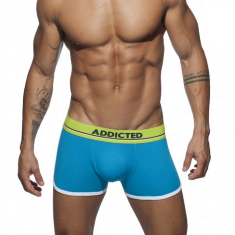 BOXER LONG CURVE TURQUOISE AD729 - ADDICTED BOXER LONG CURVE TURQUOISE AD729 - ADDICTED