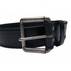 CKJ – CEINTURE CUIR BRUN FONCE FUME - boucle sport