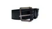 CKJ – CEINTURE CUIR BRUN FONCE FUME - boucle sport