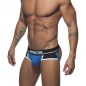 JOCK STRAP PUSH UP SPORT  BLEU ET NOIR AD744 - ADDICTED