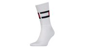 PAIRE DE CHAUSSETTES HAUTES BLANCHES LOGO  - TOMMY