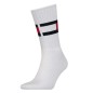 PAIRE DE CHAUSSETTES HAUTES BLANCHES LOGO  - TOMMY