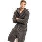 PEIGNOIR GRIS FONCE A CAPUCHE - TOMMY HILFIGER