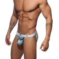 BIKINI DE BAIN CAMO CAMOUFLAGE GRIS ET ARGENT ADS188 - ADDICTED