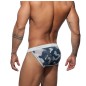 BIKINI DE BAIN CAMO CAMOUFLAGE GRIS ET ARGENT ADS188 - ADDICTED