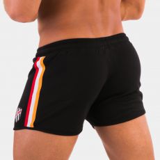 SHORT YORICK NOIR ET ORANGE - BARCODE