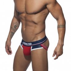 JOCK STRAP PUSH UP SPORT ROUGE ET MARINE AD744 - ADDICTED