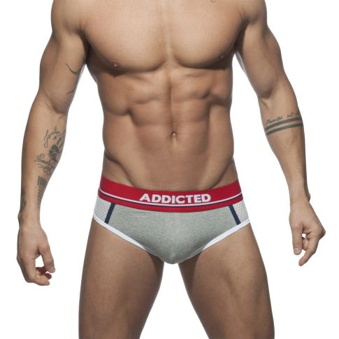 SLIP SPORTIVE SUPER BULK GRIS AD702 - ADDICTED