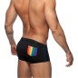 BOXER DE BAIN COURT RAINBOW NOIR ADS196 - ADDICTED