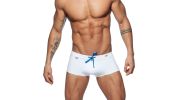 BOXER DE BAIN COURT RAINBOW BLANC ADS196 - ADDICTED