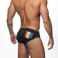 SLIP DE BAIN RAINBOW NOIR ADS195 - ADDICTED