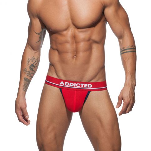 string homme rouge