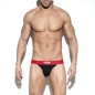 JOCK STRAP TRICOLOR PUSH UP NOIR UN333 - ES COLLECTION