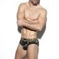 SLIP DOUBLE OPENING EN MESH MILITAIRE UN321 - ES COLLECTION