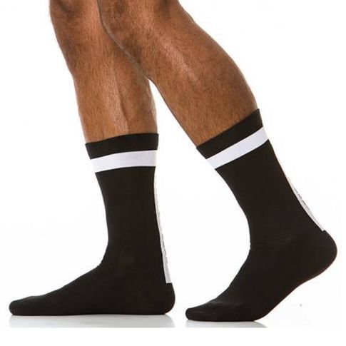 PAIRE DE CHAUSSETTES HAUTES ATHLETIC NOIRES - MODUS VIVENDI