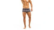 BOXER DE BAIN RAYÉ MARINE - MODUS VIVENDI