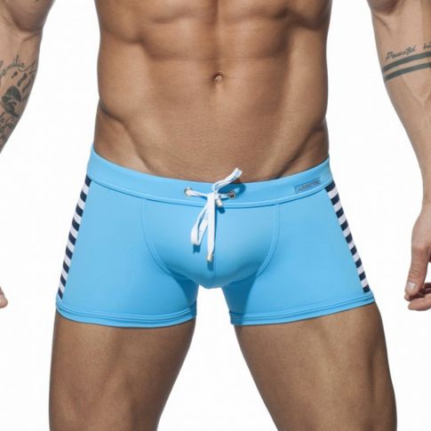 BOXER DE BAIN TURQUOISE COLORED SAILOR ADS107 - ADDICTED