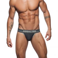JOCK STRAP SPORT GRIS FONCE AD710 - ADDICTED