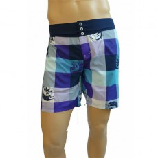 DIESEL SHORT DE BAIN COURT BLANS BLEU