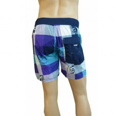 DIESEL SHORT DE BAIN COURT BLANC BLEU
