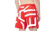SHORT DE BAIN MEDIUM DRAWSTRING ABSTRACT IMPERIAL ROUGE M00274  - CALVIN KLEIN 