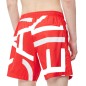 SHORT DE BAIN MEDIUM DRAWSTRING ABSTRACT IMPERIAL ROUGE M00274  - CALVIN KLEIN 
