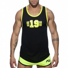 DEBARDEUR NEON TANK TOP JAUNE FLUO AD793 - ADDICTED