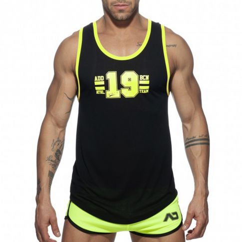 DEBARDEUR NEON TANK TOP JAUNE FLUO AD793 - ADDICTED DEBARDEUR NEON TANK TOP JAUNE FLUO AD793 - ADDICTED