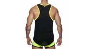 DEBARDEUR NEON TANK TOP JAUNE FLUO AD793 - ADDICTED