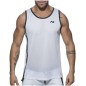 DEBARDEUR PRINTED TAPE TANKTOP EN MESH BLANC AD767 - ADDICTED DEBARDEUR PRINTED TAPE TANKTOP EN MESH BLANC AD767 - ADDICTED