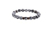 BRACELET EN PIERRE LAVE GRIS/MARRON - MENGENERATION