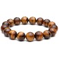 BRACELET EN PIERRE OEIL DE TIGRE MARRON - MENGENERATION