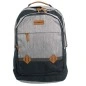 SAC A DOS TEENAGER BI-COLOR GRIS CHINE/ANTHRACITE - CHABRAND