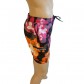 CK Swimwear - SHORT DE BAIN MEDIUM NOIR/ORANGE 58113W2-900