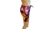 CK Swimwear - SHORT DE BAIN MEDIUM NOIR/ORANGE 58113W2-900