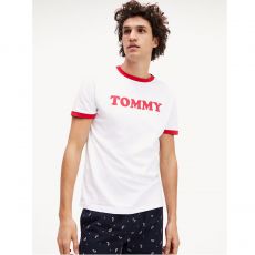T-SHIRT BLANC MANCHES COURTES CN SS TEE UM0UM01620 - TOMMY HILFIGER