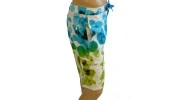 CK Swimwear - SHORT DE BAIN LONG BLANC/BLEU 58115W2-055